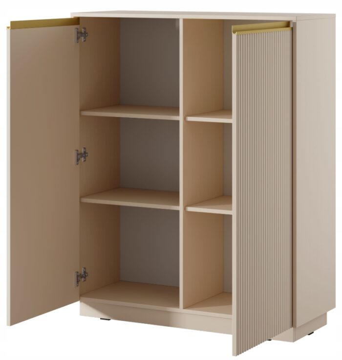 komoda ROYAL 104 cm KASZMIR ryflowane front