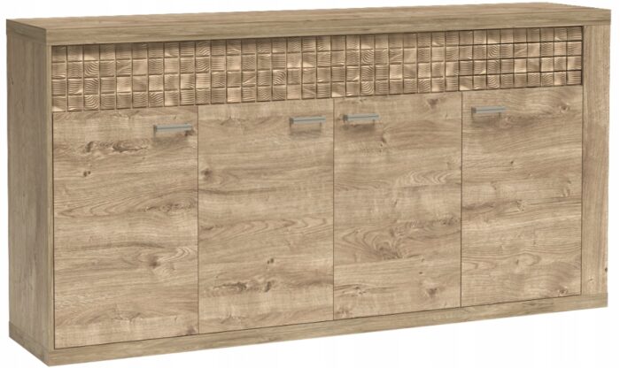 Komoda NATURAL 192 cm dąb Ribbeck pojemna