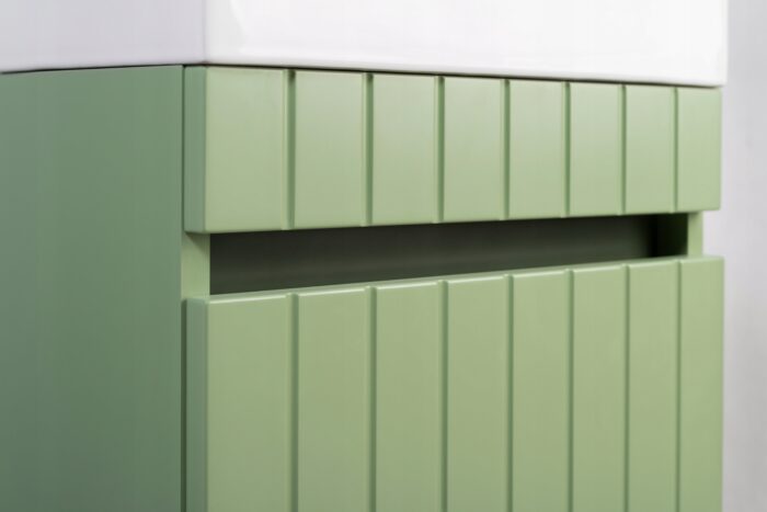 Komplet mebli łazienkowych MELITO zielony 80 cm + słupek