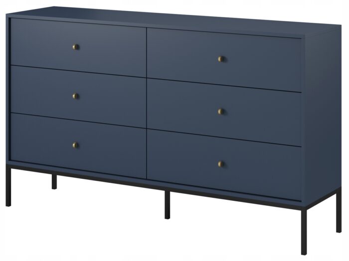 Komoda MONO 153 cm granat POJEMNA