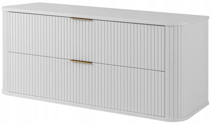 Szafka pod umywalkę GLAMOUR 120 cm biała