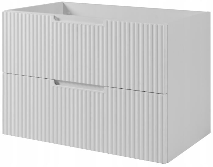 Szafka pod umywalkę VENA 80 cm biała 2 x szuflada lamele