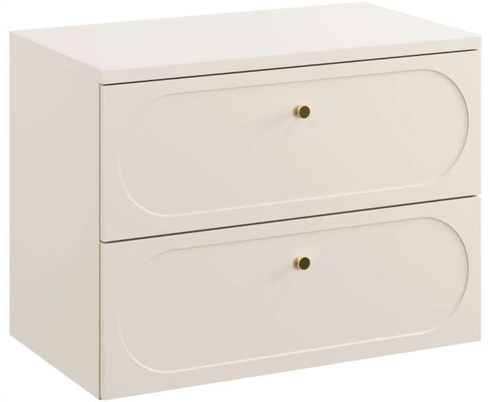 Szafka łazienkowa Donna Sand 80 cm z blatem Beż Piaskowy