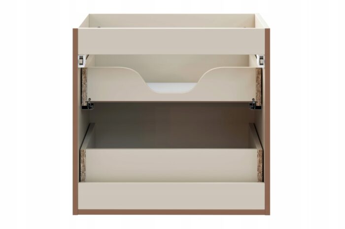 Szafka łazienkowa Donna Sand 60 cm z blatem Beż Piaskowy