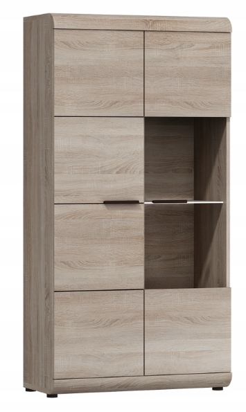 Witryna LINK 80 cm Dąb Sonoma Niska