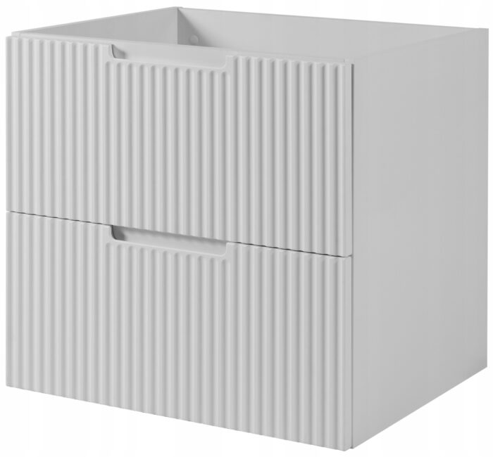 Szafka pod umywalkę VENA 60 cm biała 2 x szuflada lamele