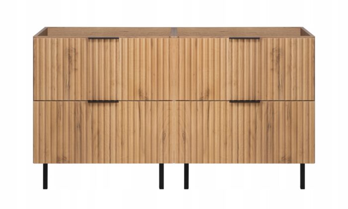 FLOW 120 cm dąb craft szafka łazienkowa z umywalką SKY