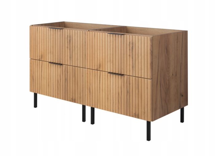 FLOW 120 cm dąb craft szafka łazienkowa bez blatu i bez umywalki