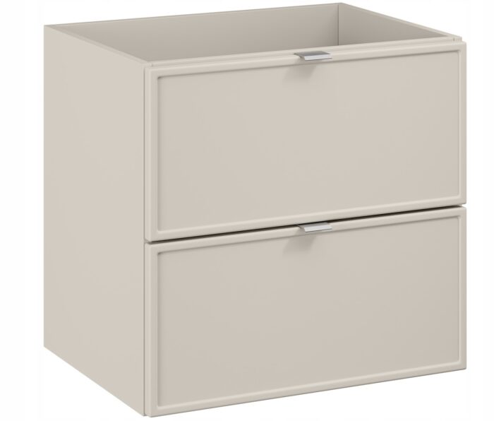 Szafka łazienkowa Bella Cashmere 60 cm Kaszmir wisząca 2-szufladowa pod umywalkę
