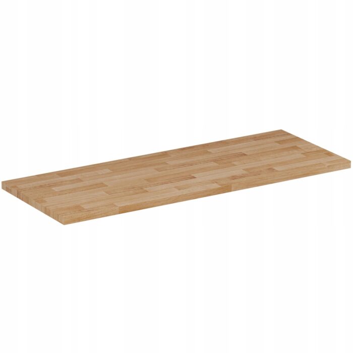 Szafka pod umywalkę HARMO 121 cm kaszmirowa lakierowana z blatem dębowym