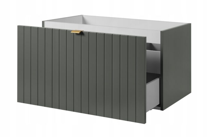 Szafka pod umywalkę HARMO 160 cm zielona lakierowana