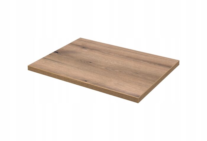 NOVA 40 cm kaszmir szafka łazienkowa z koszem na pranie blat dąb ryflowany front MDF