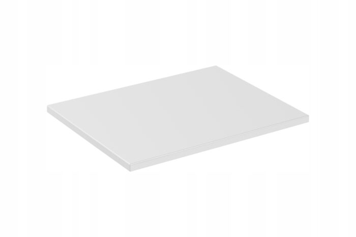 NOVA 40 cm kaszmir szafka łazienkowa z koszem na pranie biały blat ryflowany front MDF