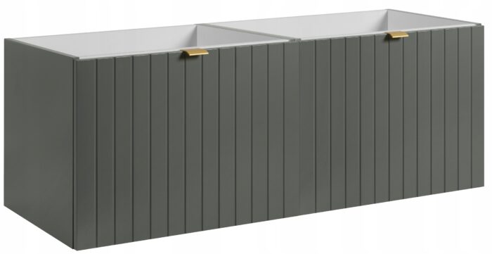 Szafka pod umywalkę HARMO 120 cm zielona lakierowana