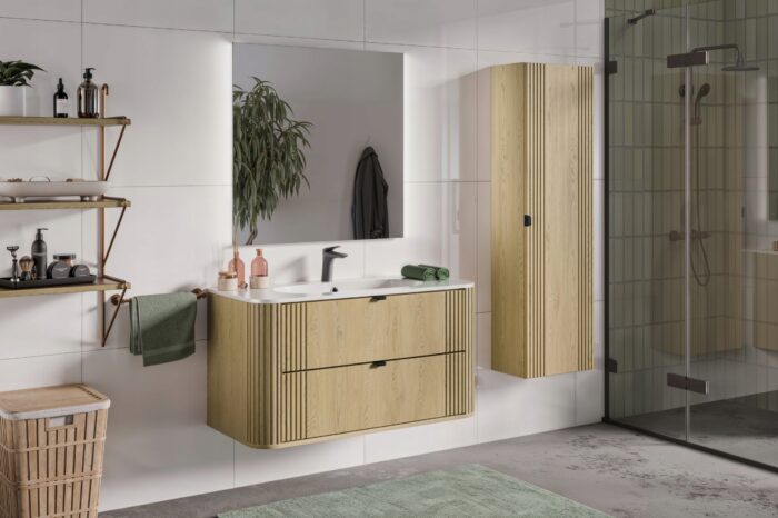 Szafka łazienkowa Ovalia Cremona 100 cm Dąb Cremona