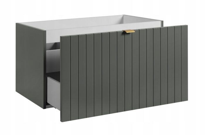 Szafka pod umywalkę HARMO 80 cm zielona lakierowana