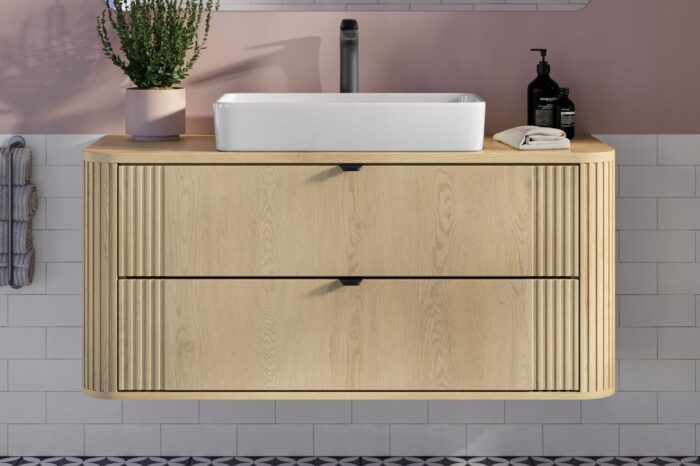 Szafka łazienkowa Ovalia Cremona 120 cm Dąb Cremona