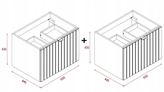 Szafka pod umywalkę HARMO 120 cm zielona lakierowana