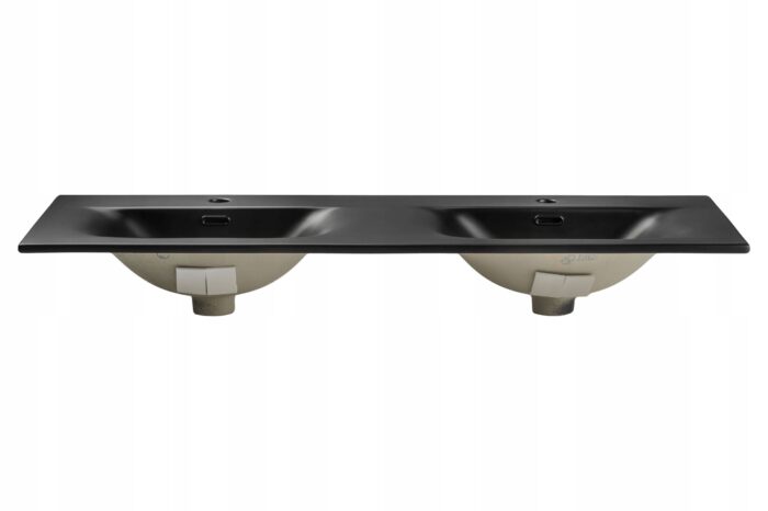 Umywalka meblowa SKY 1 120 cm wpuszczana czarny mat