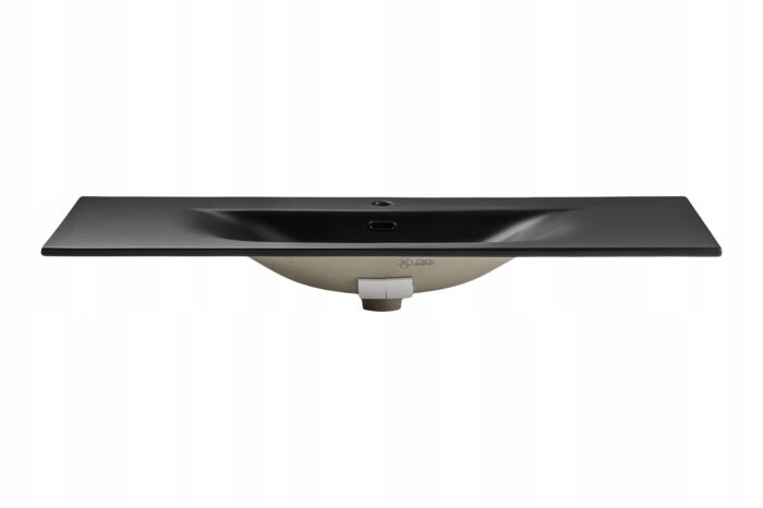 Umywalka meblowa SKY 1 120 cm wpuszczana czarny mat