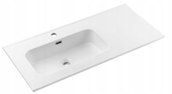 Umywalka Meblowa GO 2 100 cm Biały Połysk