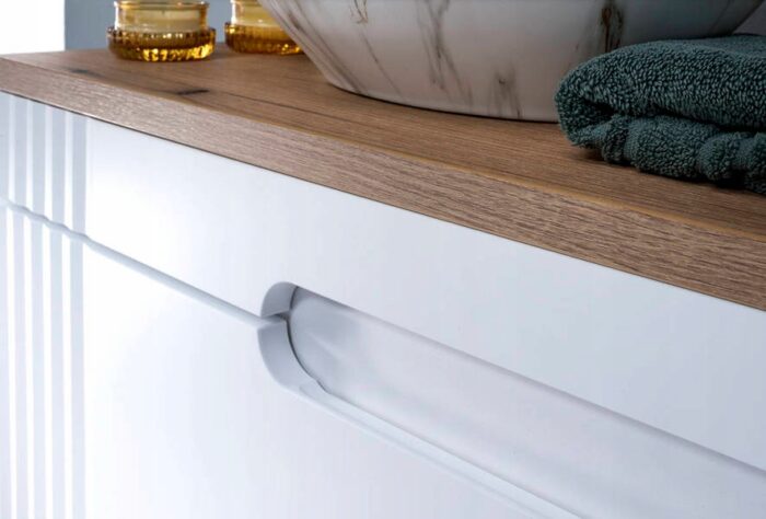 Blat łazienkowy Fiji 160 cm Dąb Coast Evoke MDF Santa Fe Adel Dalia Iconic Luxor Madis Ocean Talia Vena Flow