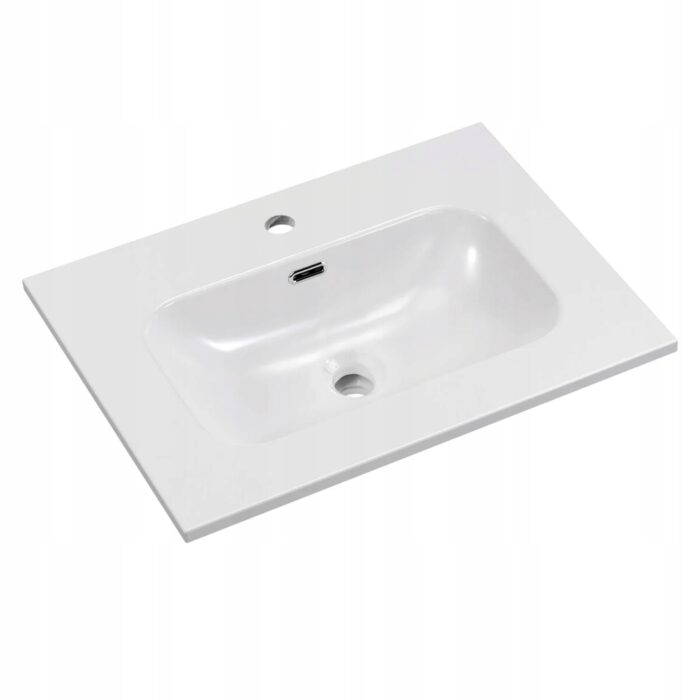 Umywalka meblowa FLY 60 cm biała połysk