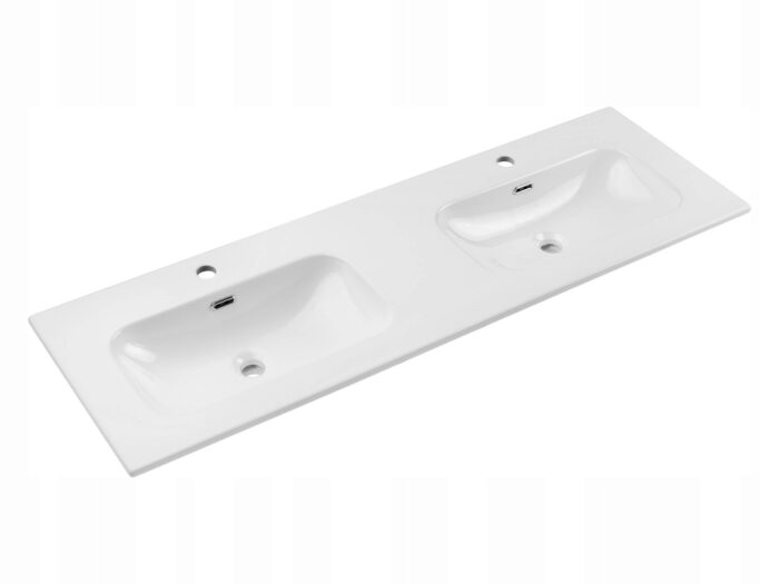 Umywalka Meblowa FLY 140 cm Wpuszczana CERAMICZNA Połysk