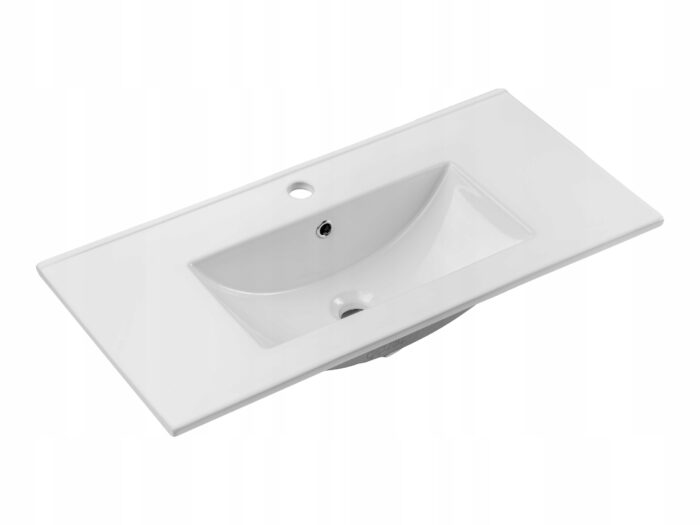 Umywalka meblowa DANCE 62 cm wpuszczana 1 otwór biały połysk