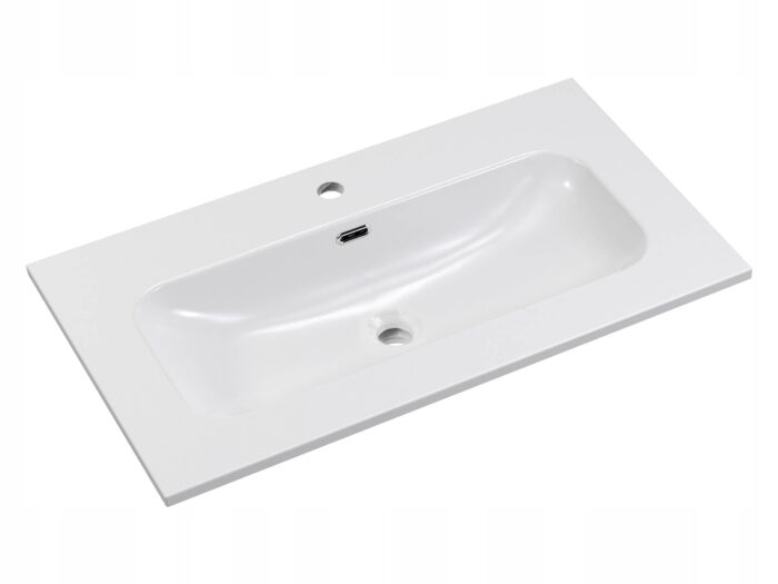 Umywalka meblowa FLY 80 cm biała połysk