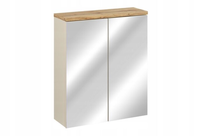 BALI 60 cm kaszmir szafka łazienkowa z lustrem