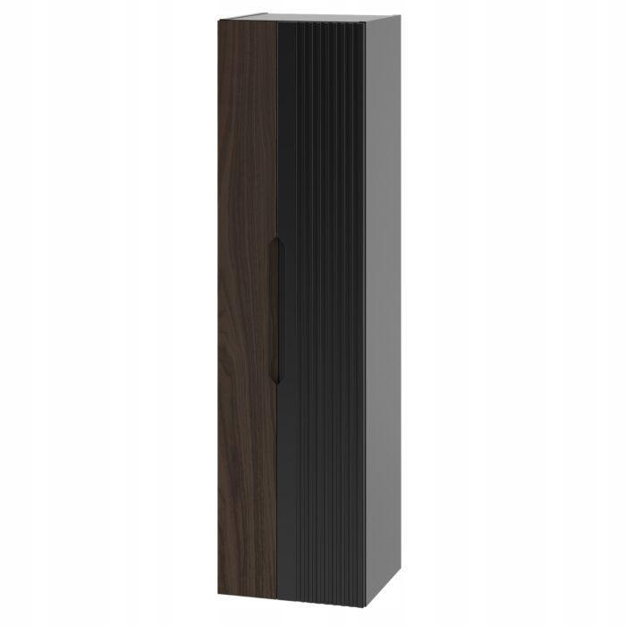 AVELLA 35 x 130 cm czarny orzech słupek łazienkowy drzwi frezowane fronty