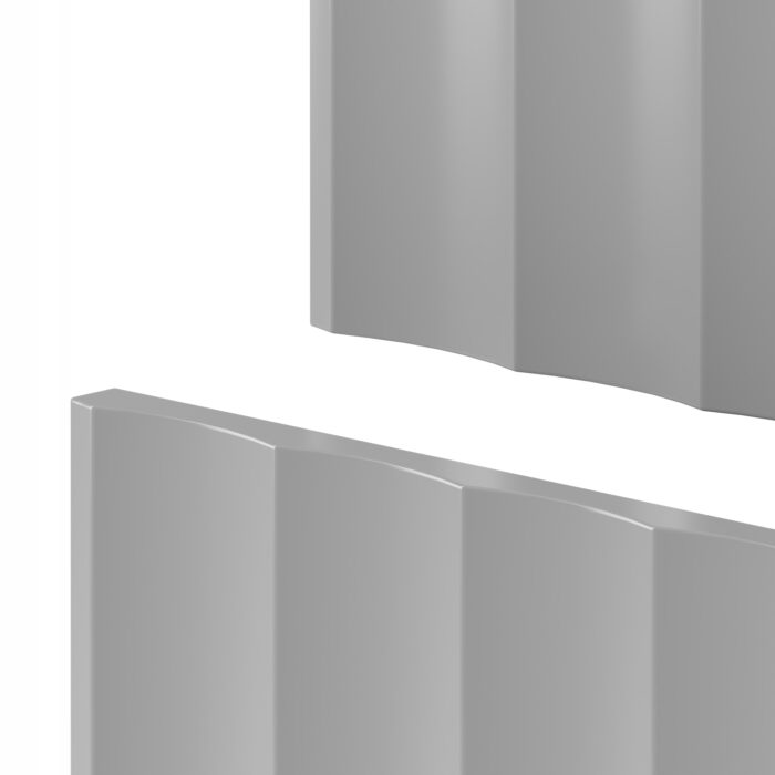 ARCOS 80 cm biała szafka łazienkowa ryflowane fronty złote uchwyty