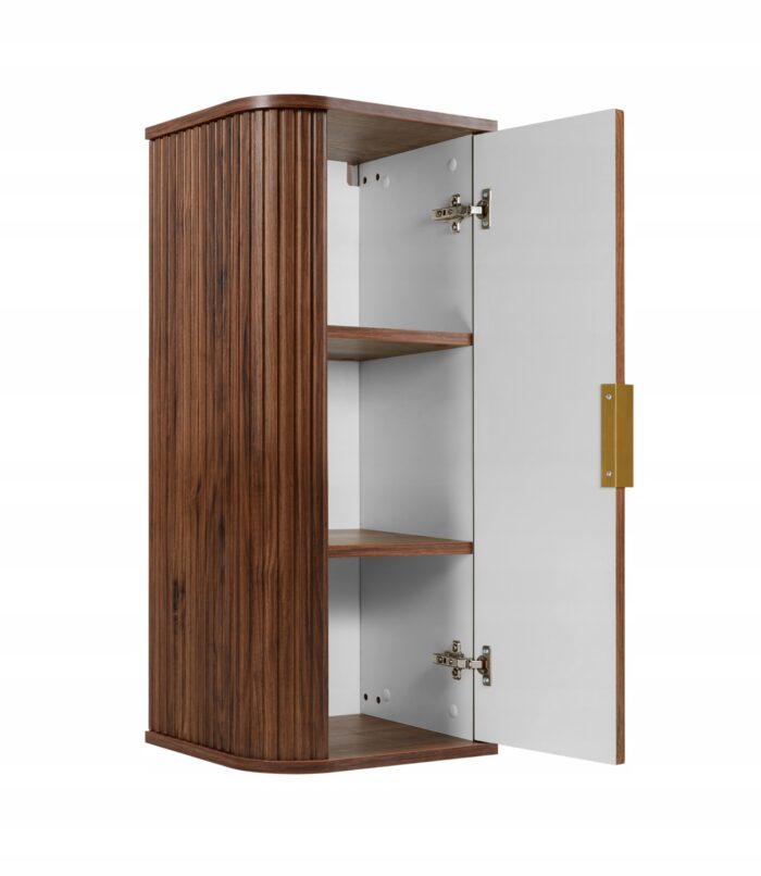 GLAMOUR 79 cm Orzech Słupek Łazienkowy Wiszący 1 Drzwi