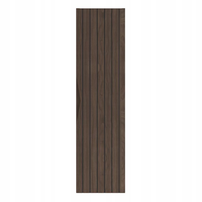 STELLA 130 cm orzech mat słupek łazienkowy ryflowane fronty frezowany uchwyt
