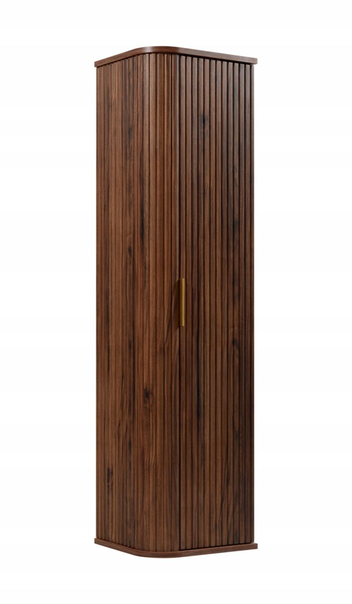 GLAMOUR 139 cm Orzech Słupek Łazienkowy Wiszący 1 Drzwi