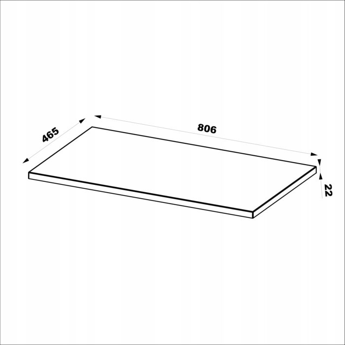CLEO 80 cm biała szafka łazienkowa z blatem ryflowane szuflady