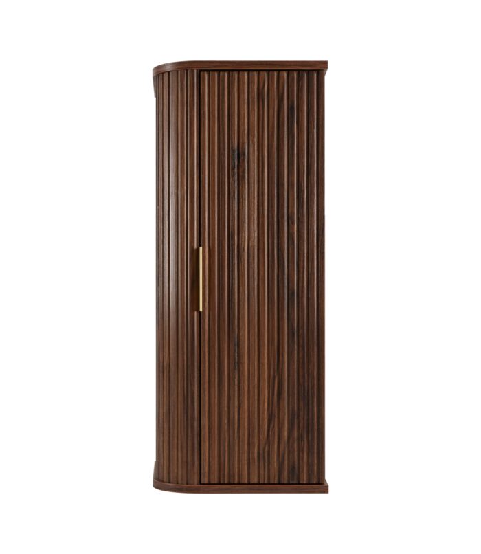 GLAMOUR 79 cm Orzech Słupek Łazienkowy Wiszący 1 Drzwi