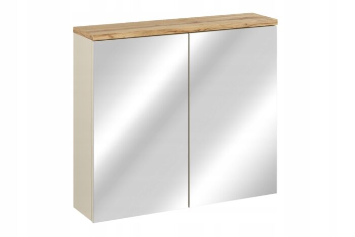 BALI 80 cm kaszmir szafka łazienkowa z lustrem