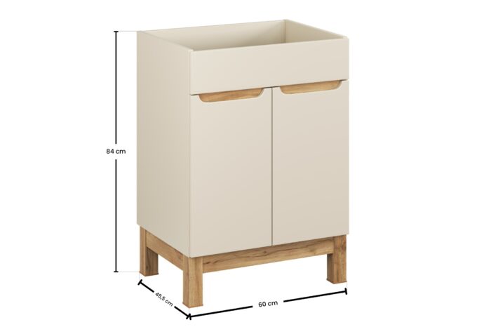 BALI 60 cm kaszmir szafka łazienkowa pod umywalkę