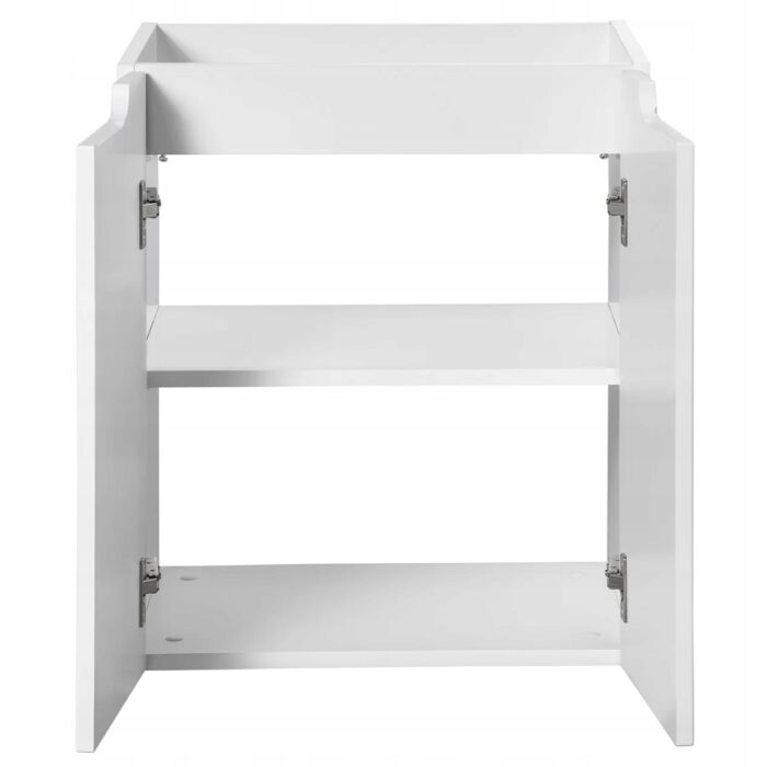 NOVA 50 cm Biała Szafka Łazienkowa 2 Drzwi Frezowany Front Wisząca