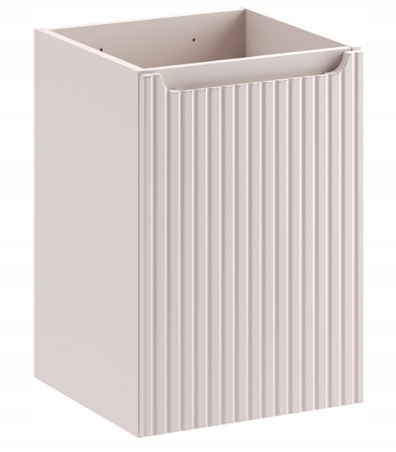 NOVA KASZMIR 40 cm kaszmirowa szafka łazienkowa wisząca ryflowana