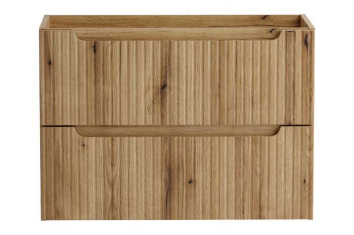 NOVA 80 cm dąb Coast Evoke szafka ryflowana 2 szuflady