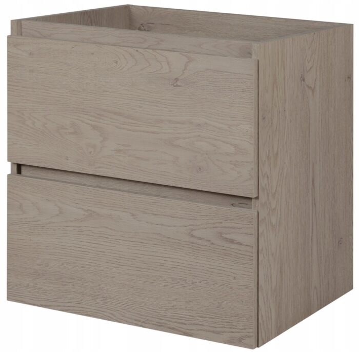 SIMPLE 60 cm dąb ciemny szafka łazienkowa pod umywalkę wisząca szuflady