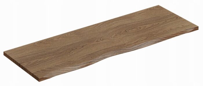 NOVA KASZMIR 120 cm szafka łazienkowa z blatem Dąb Casella wisząca ryflowana