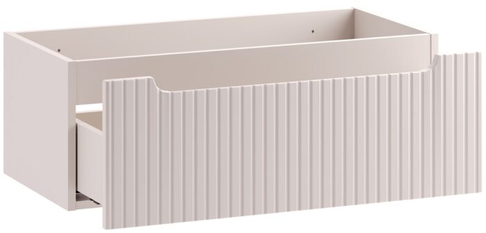 NOVA KASZMIR 80 cm szafka łazienkowa z umywalką wisząca ryflowana