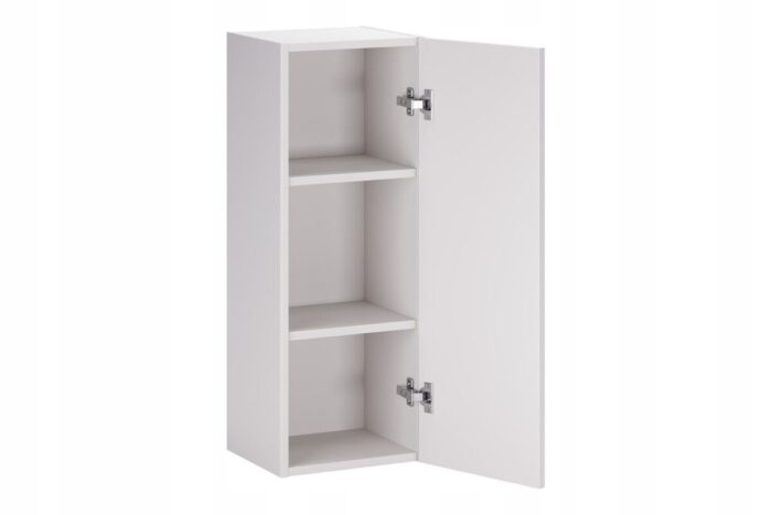 ASTER WHITE 80 cm półsłupek łazienkowy Biały Mat wiszący laminowany