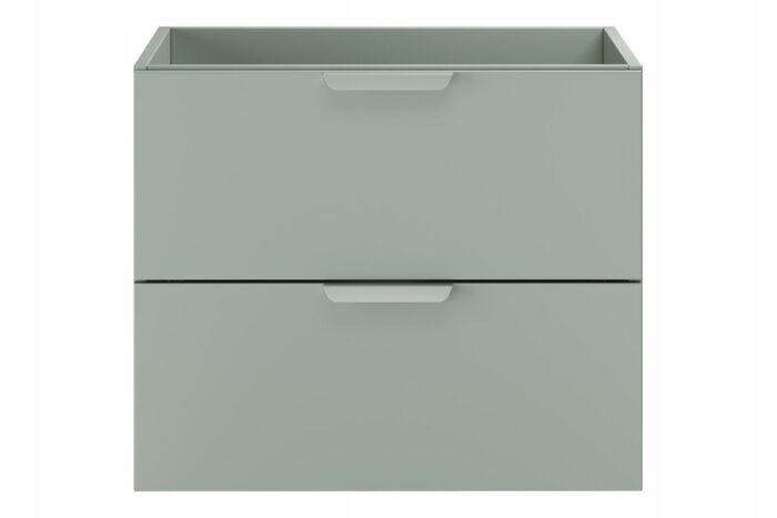 ASTER GREEN 60 cm szafka łazienkowa Zielony Mat 2 szuflady wisząca