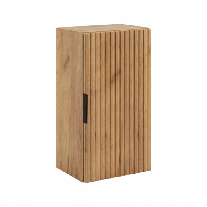 FLOW 68 cm dąb craft złoty półsłupek łazienkowy wiszący frezowany