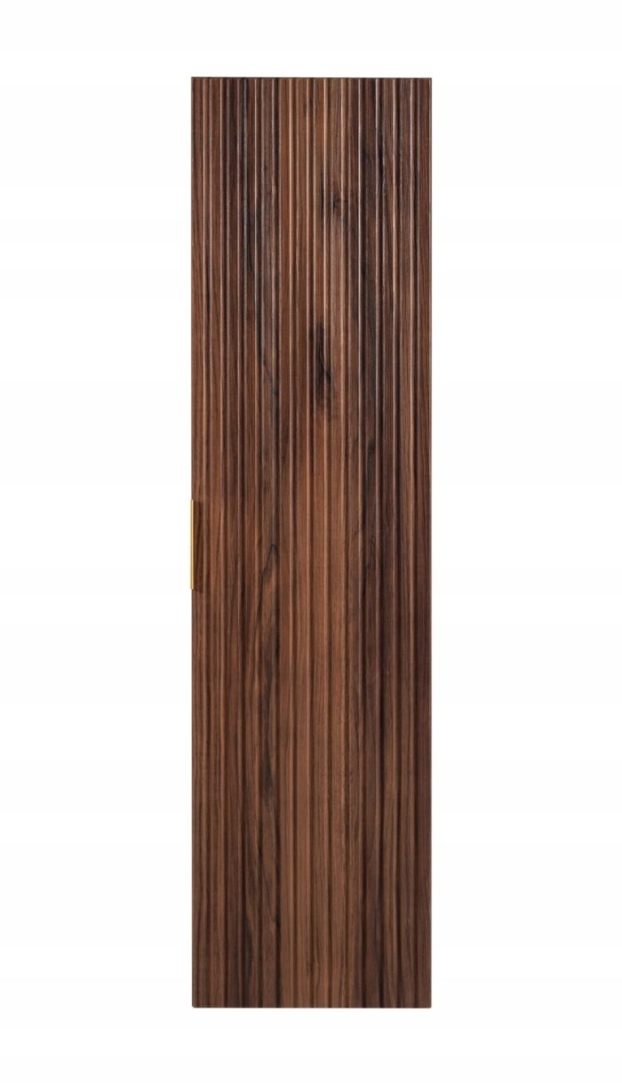 FLOW 35 cm orzech słupek łazienkowy wiszący ryflowany
